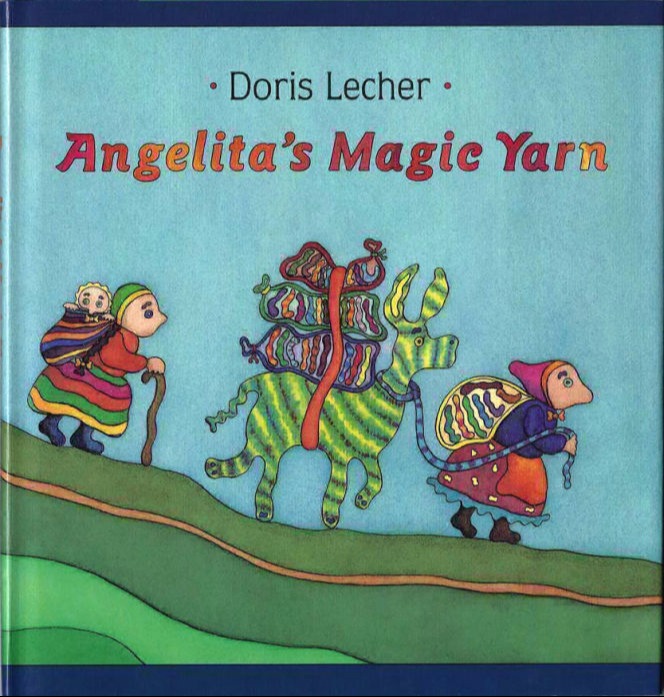 Cover: Frau mit gestricktem Esel und Säcken voller Pullover 